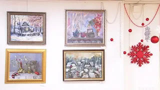Зимнее настроение. Ежегодная выставка пушкинских художниках проходит на четырёх площадках округа