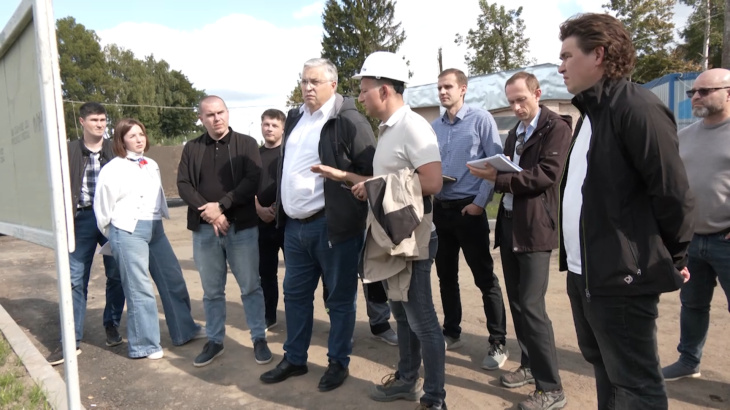 Кирилл Григорьев проверил ход реконструкции коммунальных объектов в Пушкинском