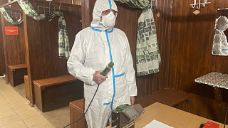 Тренировку по развертыванию развертывание санитарно – помывочного пункта провели в Ивантеевке