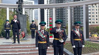 Символ «Эстафета Победы» международной военно-патриотической акции прибыл в округ Пушкинский 