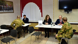 Очередная «Выездная администрация» прошла на территории 21-й бригады Росгвардии в Софринском гарнизоне