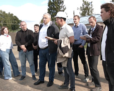 Кирилл Григорьев проверил ход реконструкции коммунальных объектов в Пушкинском