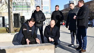 Депутат Госдумы Сергей Пахомов оценил обновлённую Советскую площадь в Пушкино