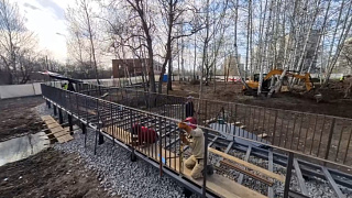 В Ивантеевке продолжают благоустраивать территорию у реки Учи