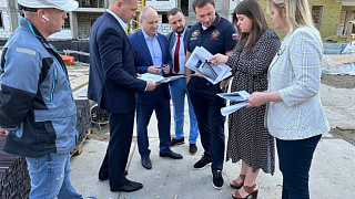В округе Пушкинский возводят дом для расселения из аварийного жилфонда