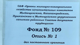 Пушкинские архивисты создали поисковую базу данных о предоставлении жилья гражданам за 1959 - 1965 годы