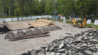 В Пушкино началось благоустройство скейт-парка