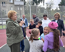 В Правдинском открыли новую спортивную площадку