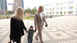 Михаил Ждан проголосовал вместе с семьёй в Ивантеевке