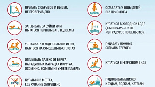 С  наступлением теплой погоды и открытием купального сезона настоятельно рекомендуется гражданам отдыхать и купаться только на специально оборудованных и официально разрушенный пляжах.